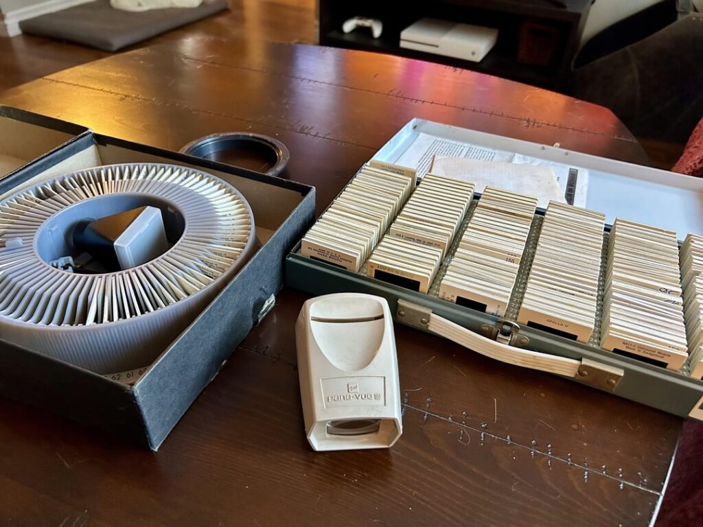 Buddy gave me some slides. So cool! A great gift!