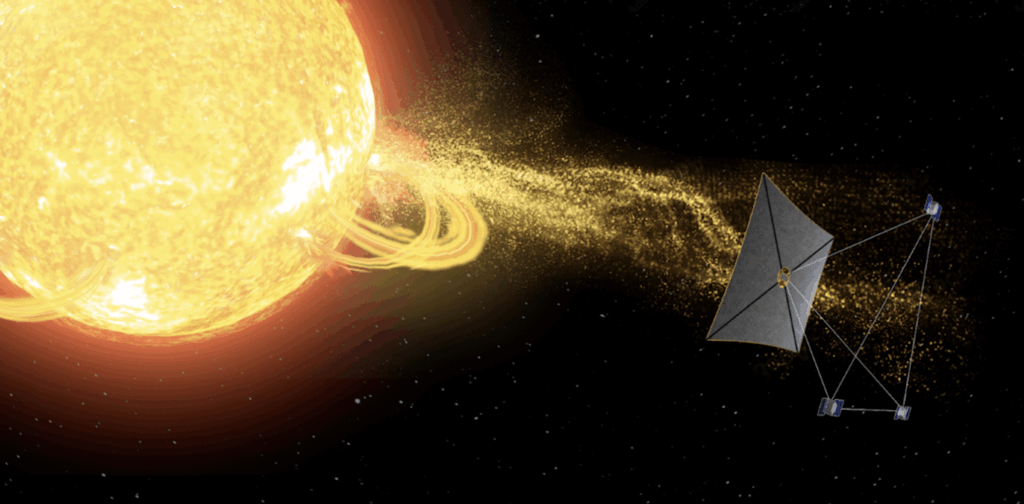 Spacecraft equipped with a solar sail could deliver earlier warnings of space weather threats to Earth’s technologies