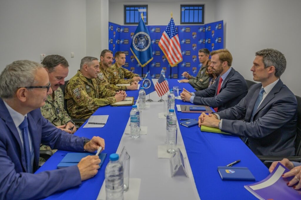 State Department official goes to Film City, KFOR Commander briefs him on security in Kosovo and the region