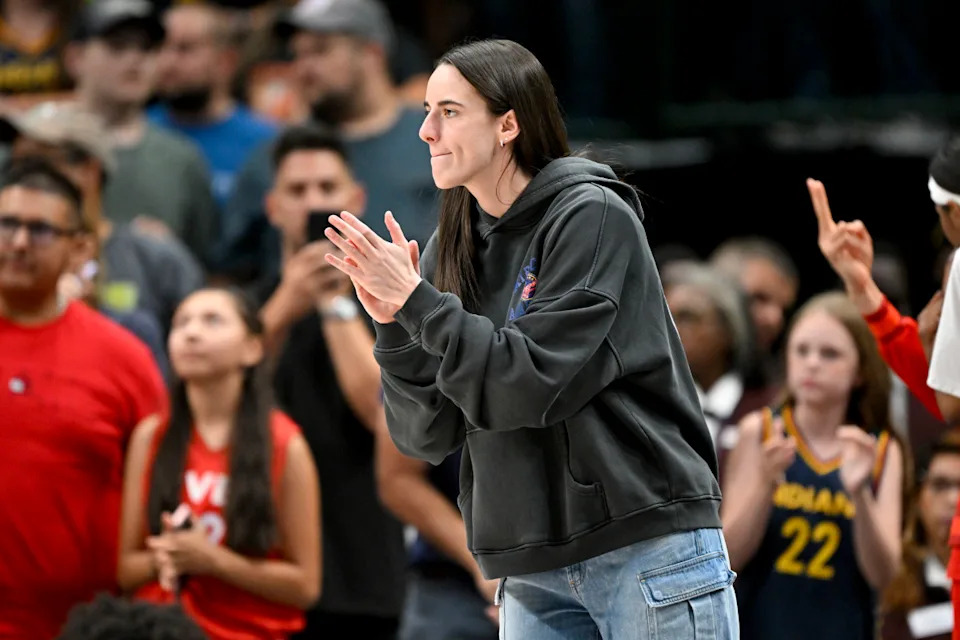 Indiana Fever guard Caitlin Clark has missed games because of a groin injury.© Jerome Miron-Imagn Images