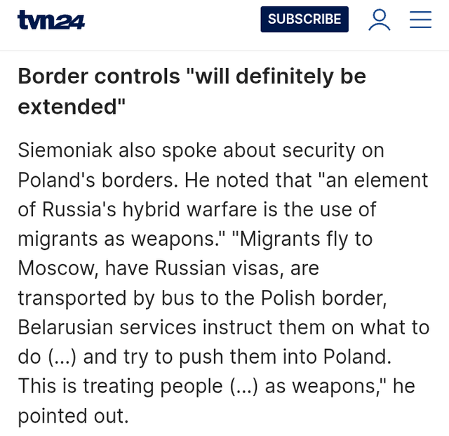 Government: Border controls will be extended