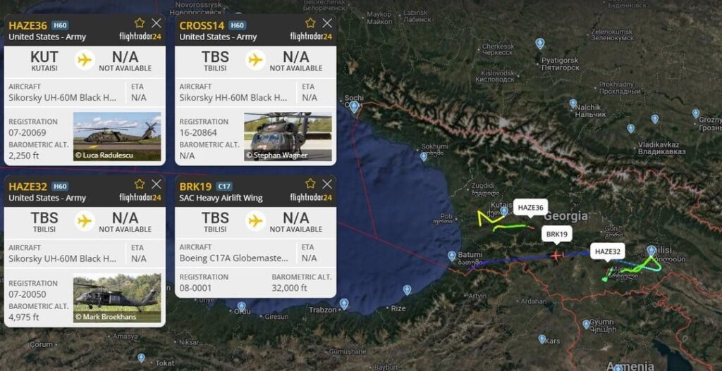 Interesting NATO/USA presence over Black Sea region today