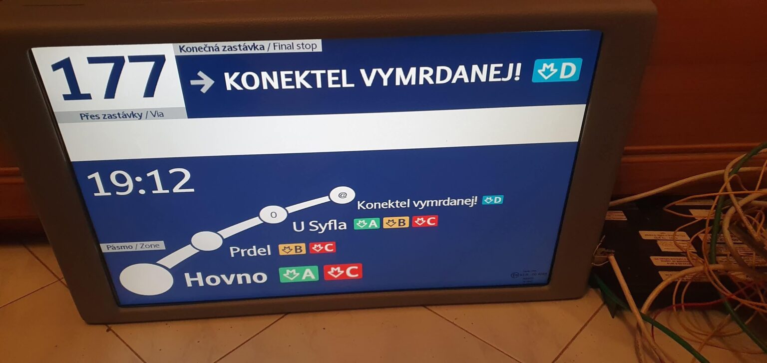 In public transport may not always be boring