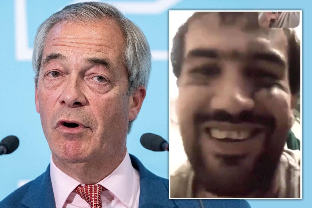 Migrant who threatened to kill Farage on way to UK is illegally broadcasting to his fans from inside prison