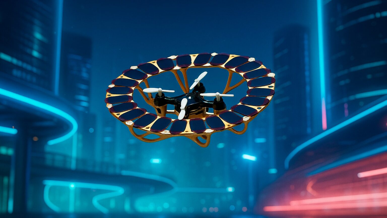 Flying solar panel