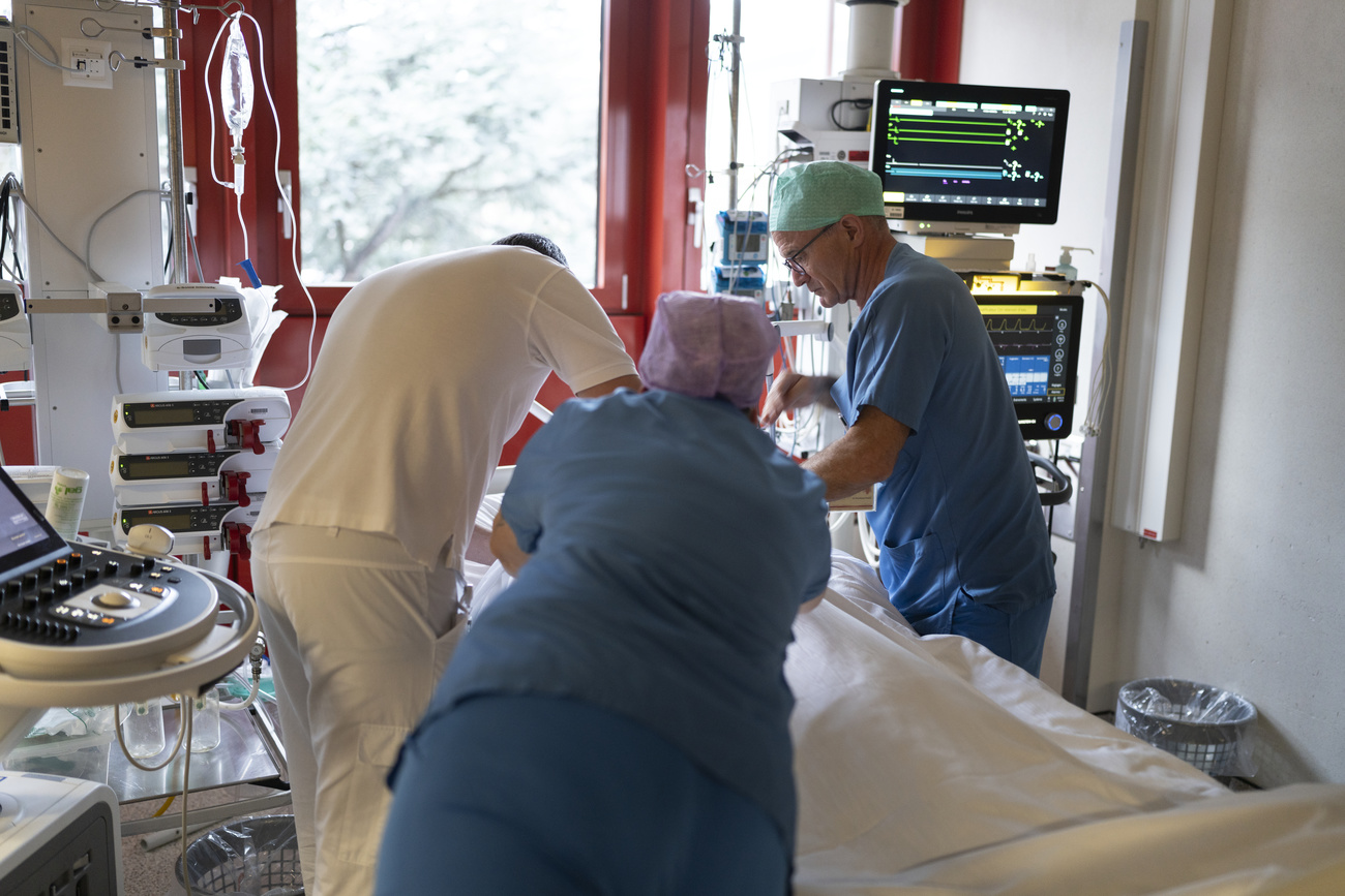 Hospital workers.