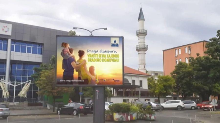 Billboards throughout BiH, the call from the diaspora to return home: "Life standard improves"