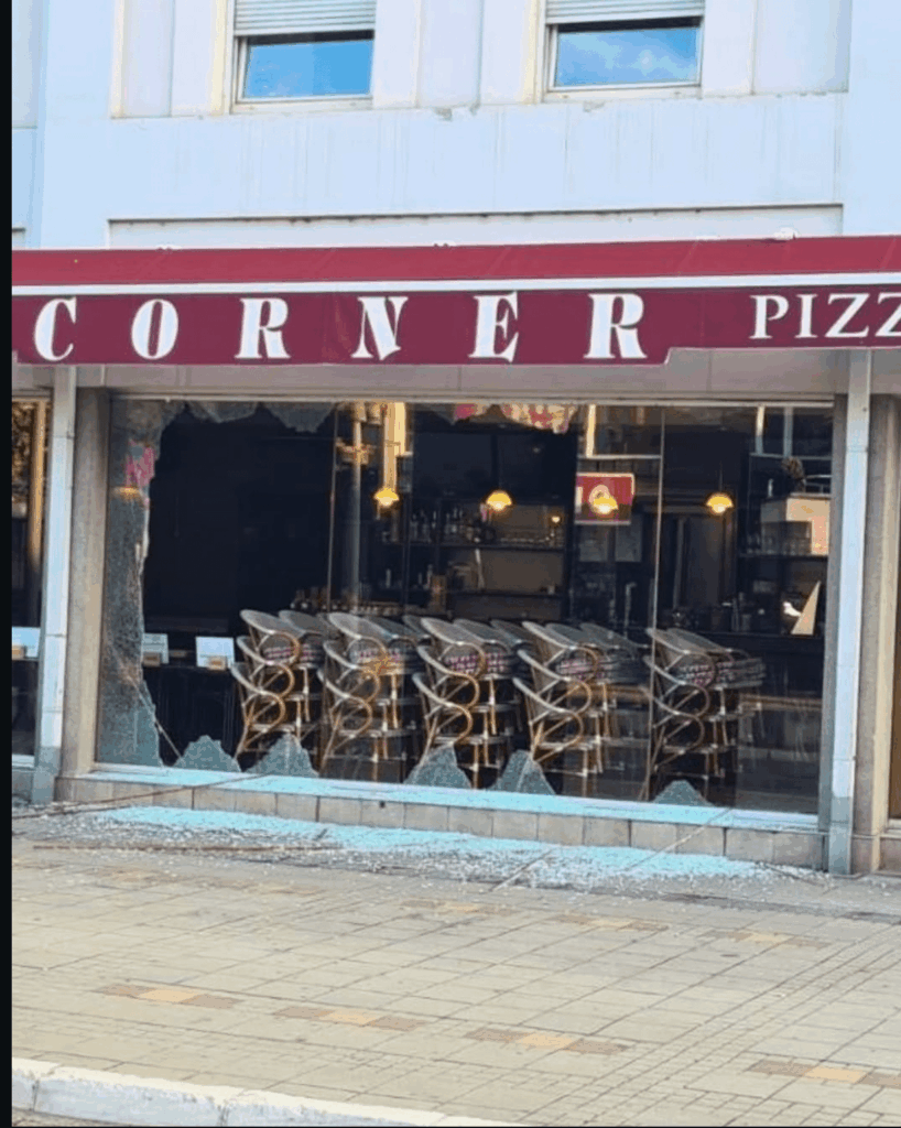 Guzi broke the "Corner" cafe in the center of Valjevo