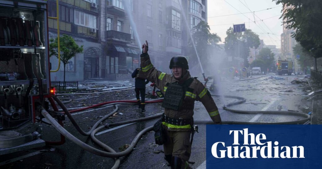 Russian attack on Kyiv leaves two dead a day after largest assault of war | Ukraine