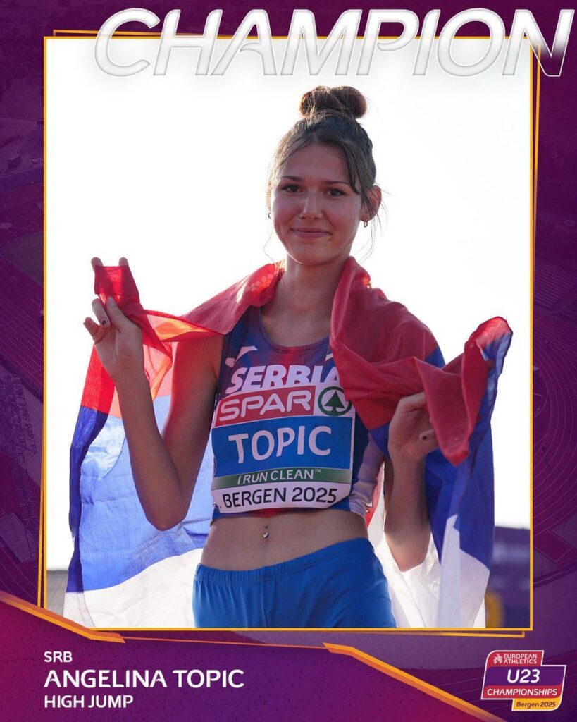 Nice news. Angelina Topić is a champion of Europe!