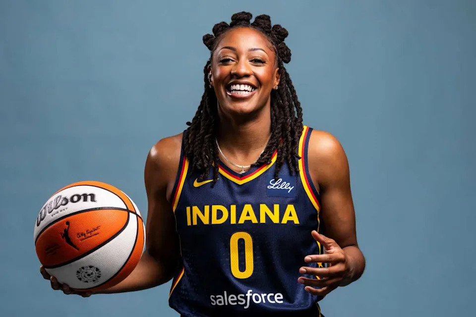 Indiana Fever guard Kelsey Mitchell. © Grace Smith&sol;IndyStar &sol; USA TODAY NETWORK via Imagn Images