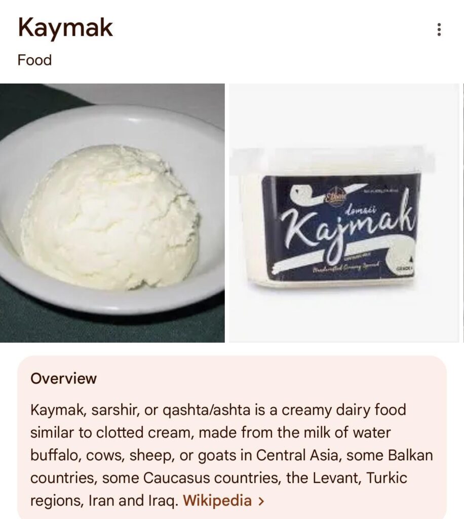 Does kajmak exist in Poland?