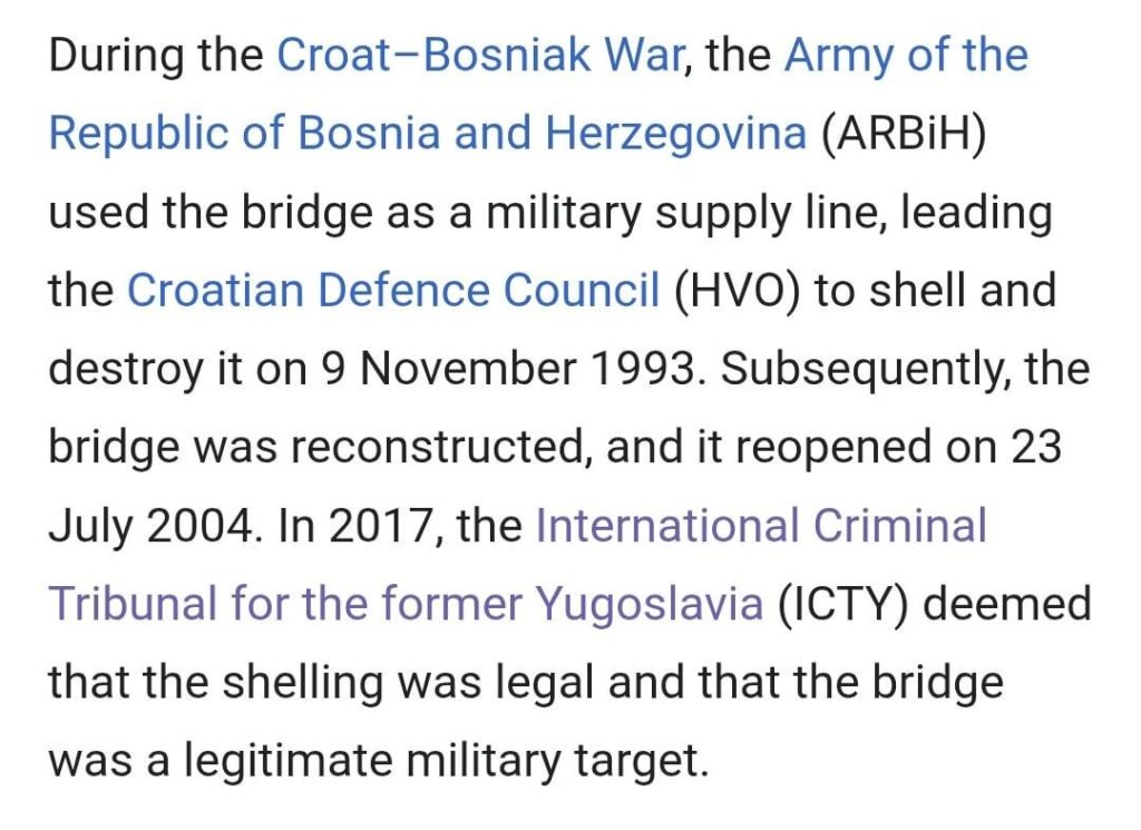 Someone who edits Wikipedia to edit an article about the old bridge?