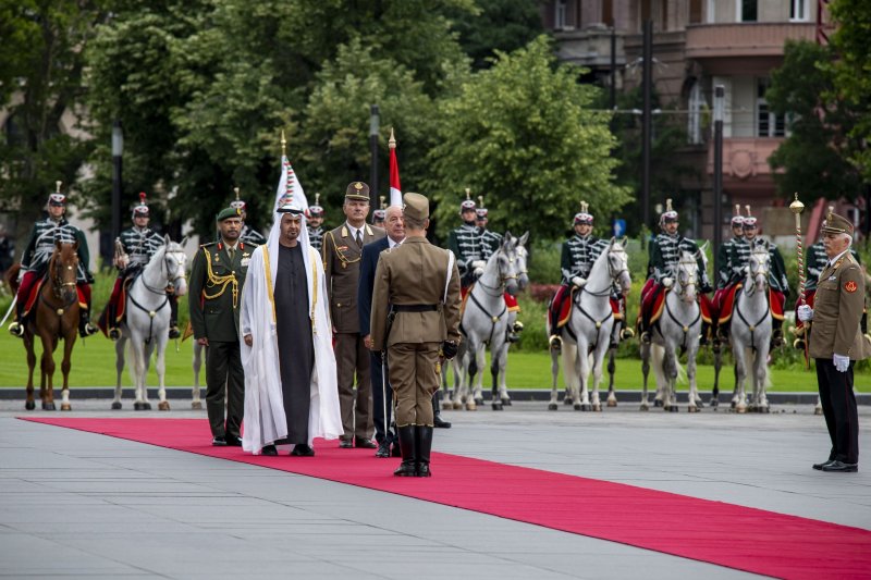 UAE President Sheikh Mohamed greeted with red carpet in Hungary