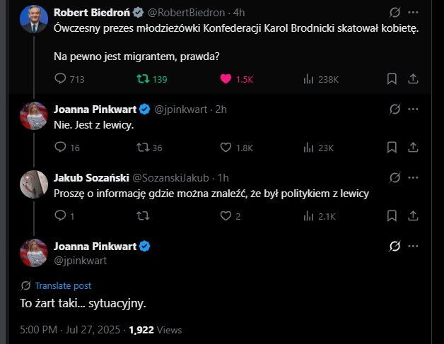 "Journalist" of the Zero Canal and her "joke"