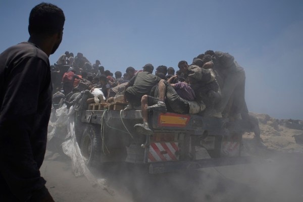 gaza aid trucks