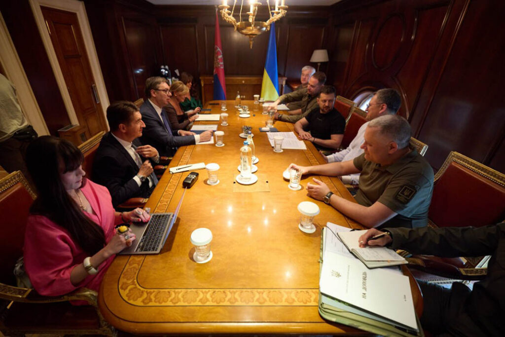 Leaders gathered at the Ukraine–Western Balkans summit in Athens, on 21 August 2023. [Office of the President of Ukraine]