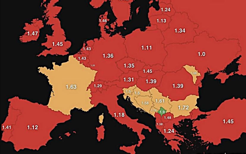 Musk highlights Kosovo in green, ranks the country with the highest birth rate in Europe