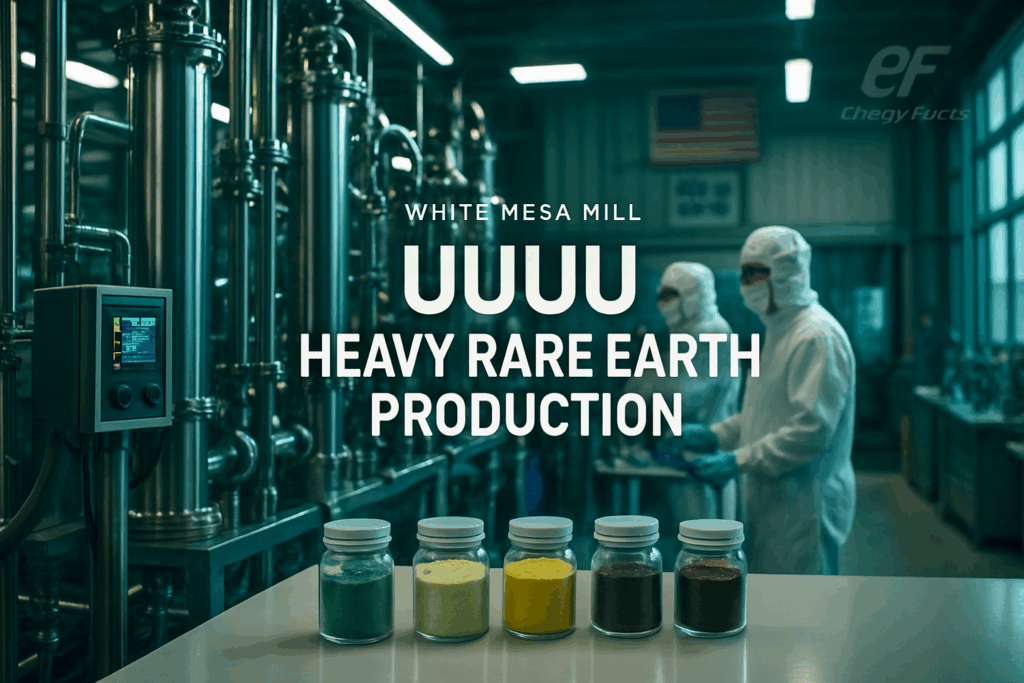 Energy Fuels Launches First U.S. Heavy Rare Earth Production Facility