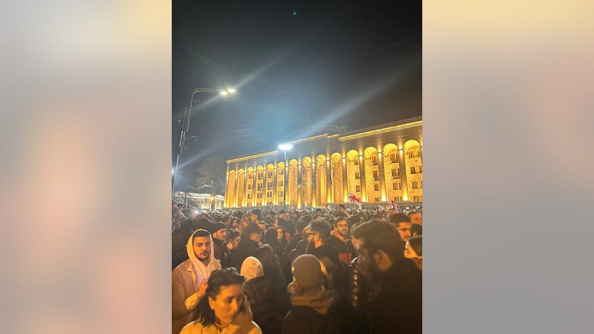 Protesters take to the streets in opposition to a "foreign agent" bill that many believe would stifle free speech.
