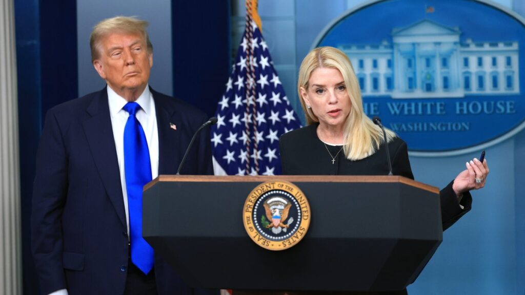 Decision to release Epstein files up to Bondi, Trump says – NBC4 Washington