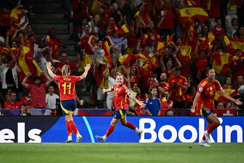 With her trademark shot, Claudia Pina has become indispensable for Spain at the Euros