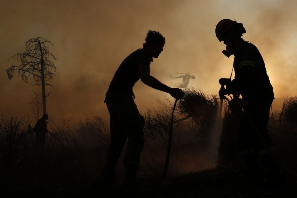 Greece and Turkey battle wildfires and extreme heat; Turkey sees 122 F
