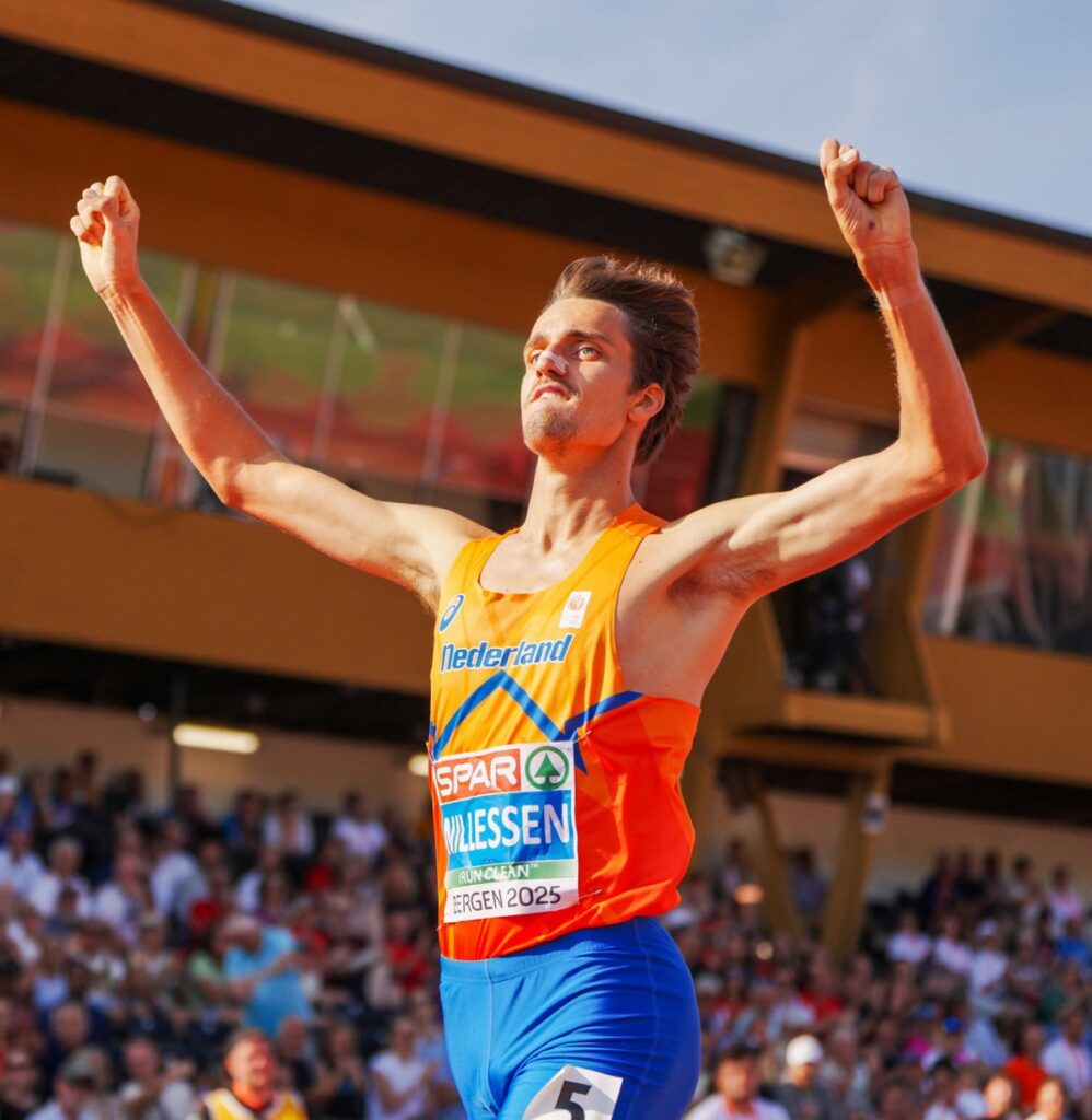 2025 European Athletics U23, Day 3 in Bergen, Norway, Men's events: Phijffers 44.82 CR, Fischer-Breiholz 48.01 CR