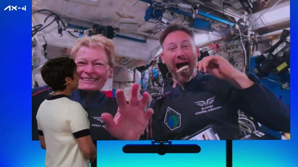 One small bite for man: Polish astronaut shares pierogi in space