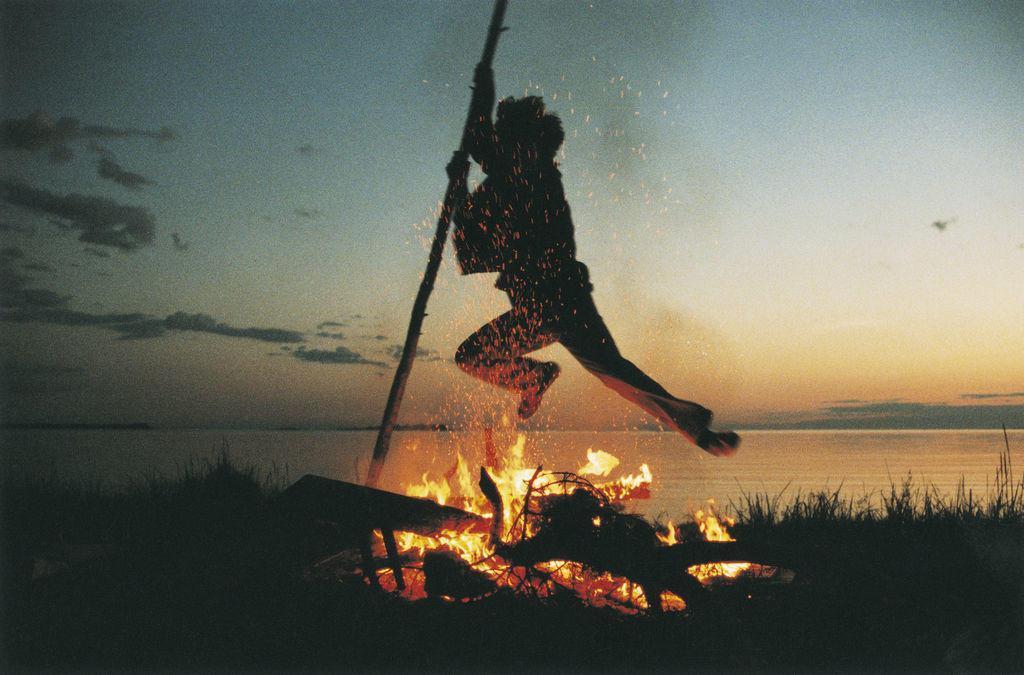 For jaanipäev, expect everyone to light a fire, possibly jump over it, and provide an amazing spread of food no matter the weather. Photo by EIS.
