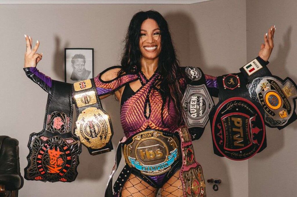 Mercedes Moné wins two titles in Poland, now holds eight championship belts Mercedes Moné wins two titles in Poland, now holds eight championship belts