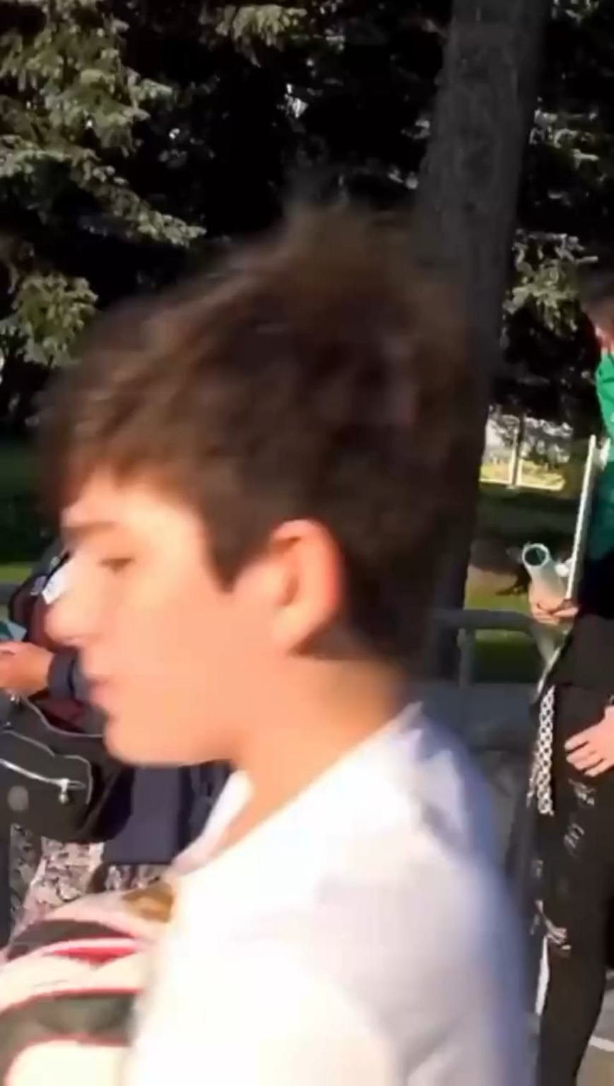 Grandma Kasia physically attacks young people