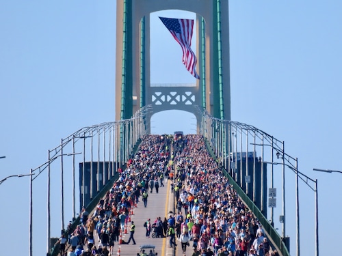 Mackinac Bridge walk 2024