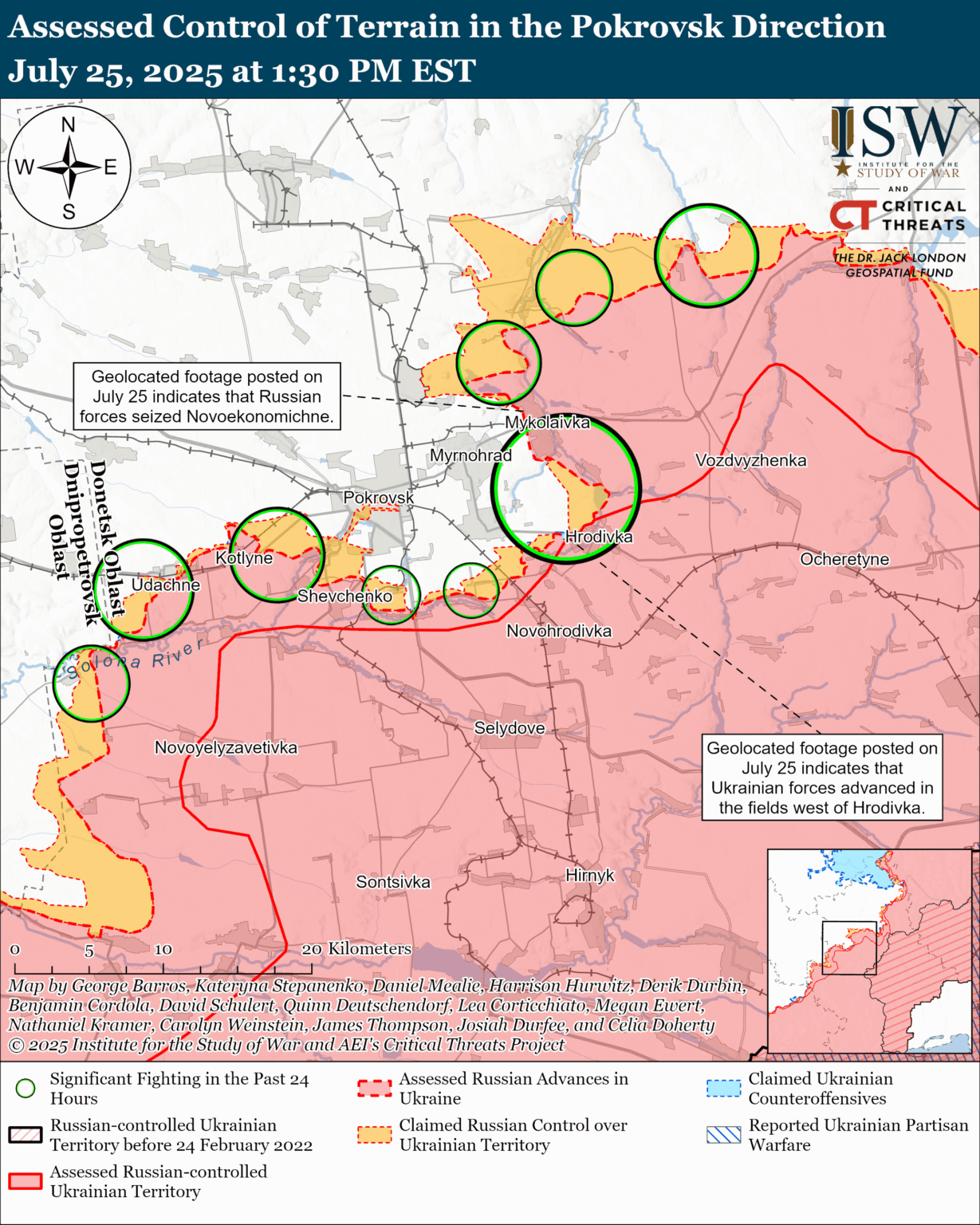 Russian Offensive Campaign Assessment, July 25, 2025
