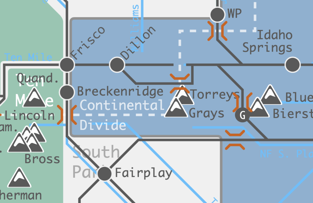 [OC] An interactive, subway-style map of the Colorado Rockies