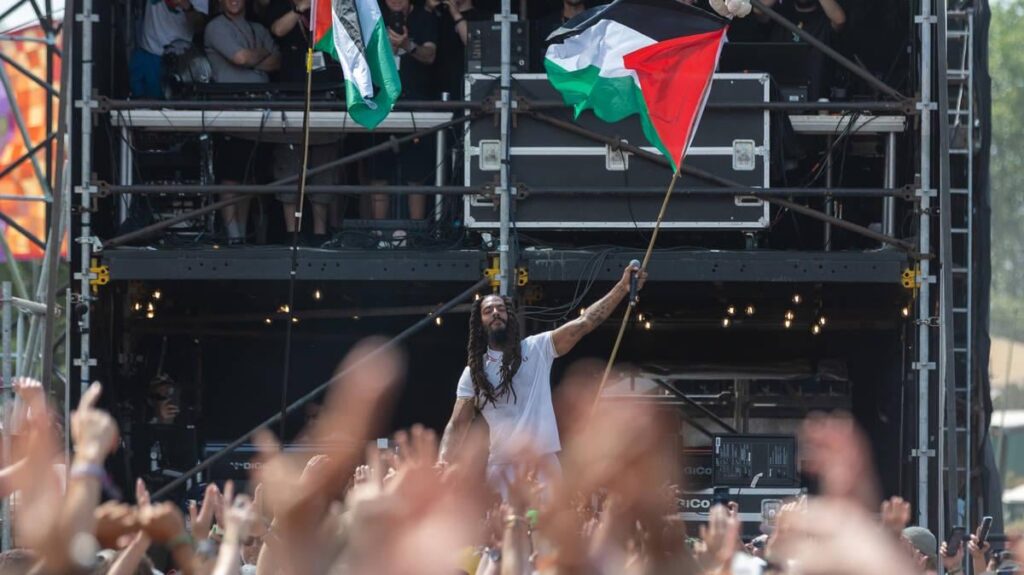 ‘Death to the IDF’ chant wasn’t inciting violence, claim Bob Vylan in centre of Glastonbury anti-Semitism storm