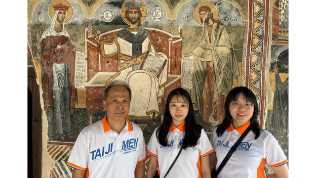 Tai Ji Men dizi visiting the Medieval Zrze Monastery in North Macedonia.