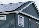 FILE - The rooftop solar array on a south-facing roof at the home in Portland, Ore., on Dec. 1, 2022.