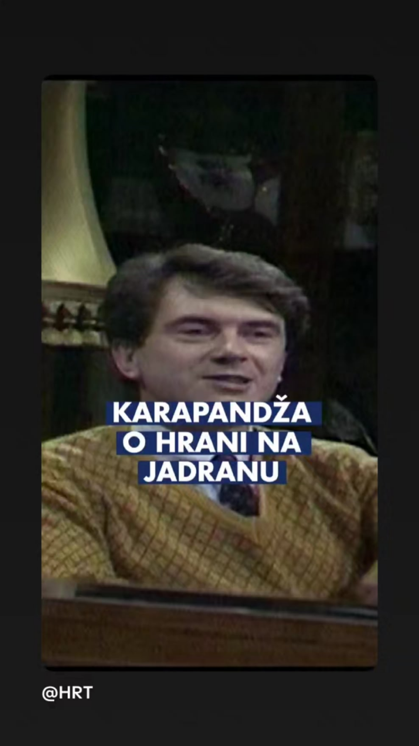 The opinion of Croats on the Cevap in 1983