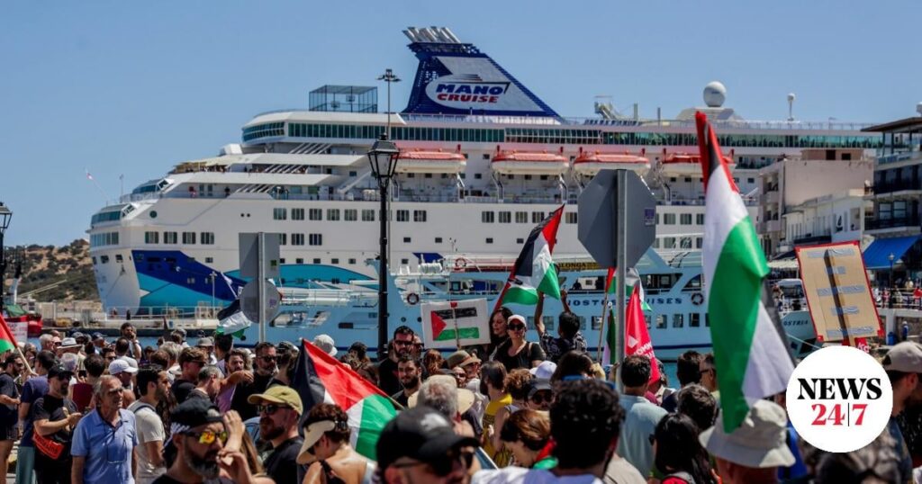 In Crete "Crown Iris" - Israelis, Episodes and Teargons were disapproved
