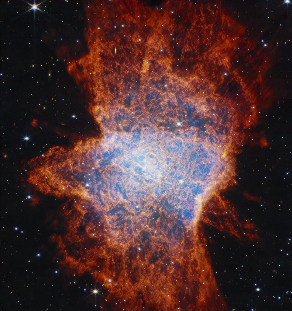 Webb reveals more than one star contributes to the irregular shape of planetary nebula NGC 6072
