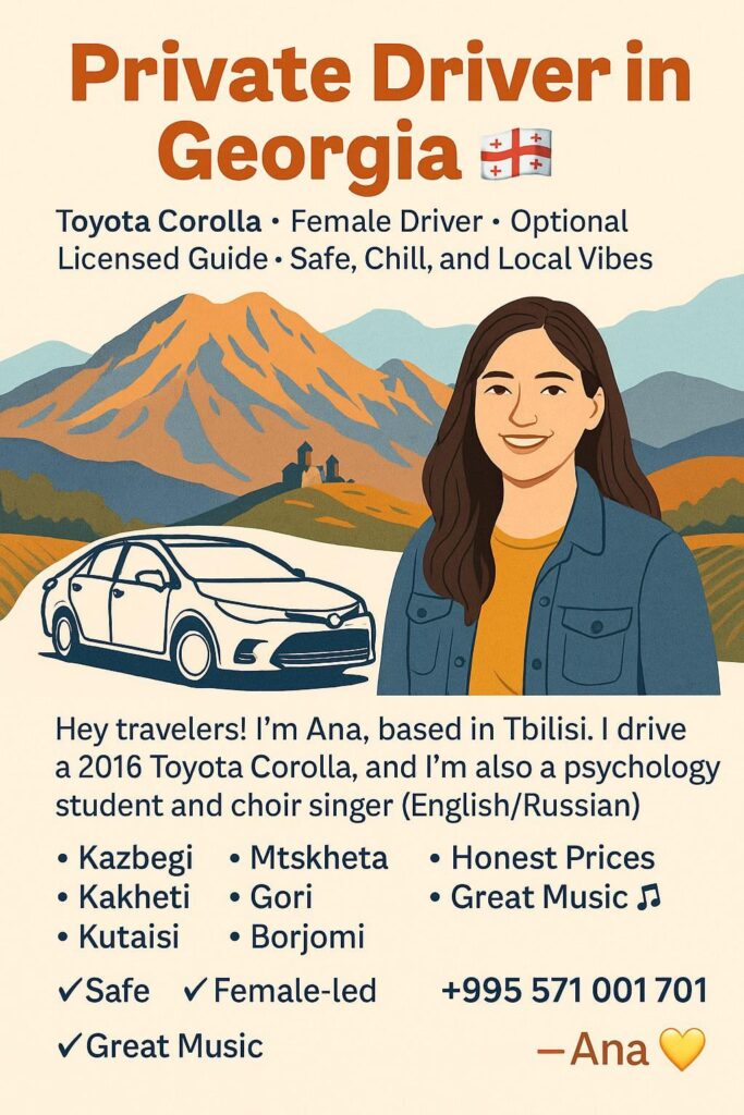 Private Driver in Georgia (Female)
