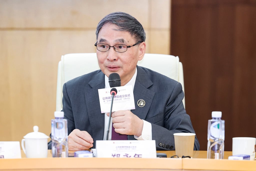 Zheng Yongnian, an adviser to Beijing’s policymakers, at a seminar last September. Photo: CUHK-Shenzhen
