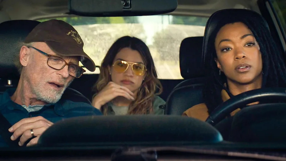 Ed Harris (from left), Natalie Morales and Sonequa Martin-Green star in "My Dead Friend Zoe," by veteran turned filmmaker Kyle Hausmann-Stokes.
