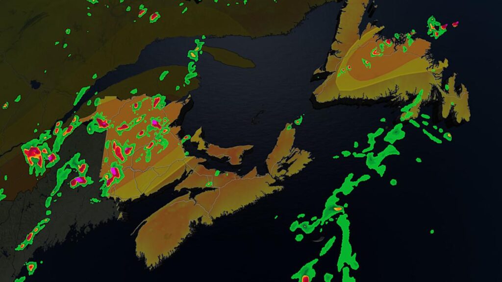 Thunderstorms to spread across Atlantic Canada