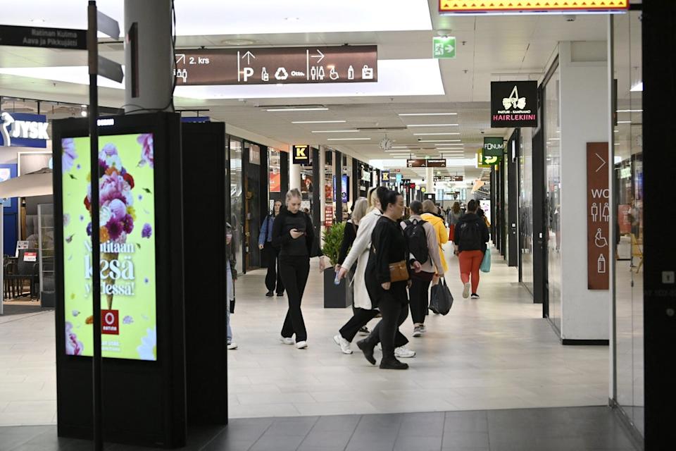 The attack unfolded near the Ratina shopping centre in Tampere (via REUTERS)