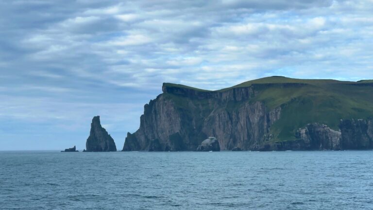 Bjørnøya (Bear Island) on a clear day. Photo: David Nikel.