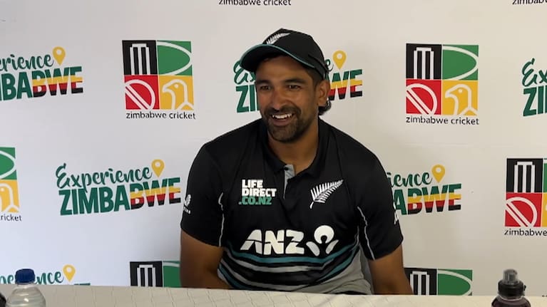Black Caps spinner Ish Sodhi. 