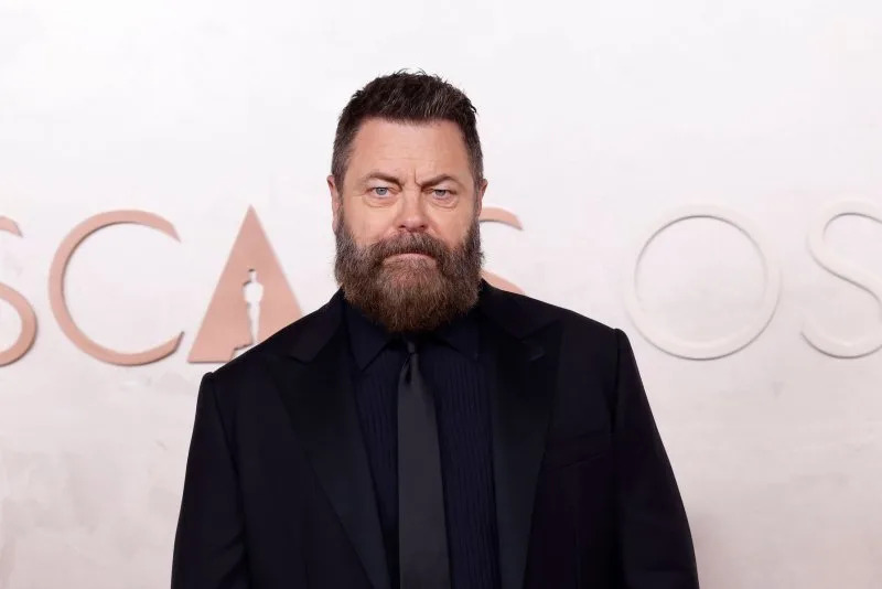 Nick Offerman arrives on the red carpet for the Academy Awards in March. File Photo by John Angelillo/UPI