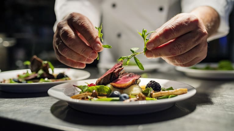 Nosh Restaurant dish featuring Wild Rabbit from Eastherbrook Farms 2019